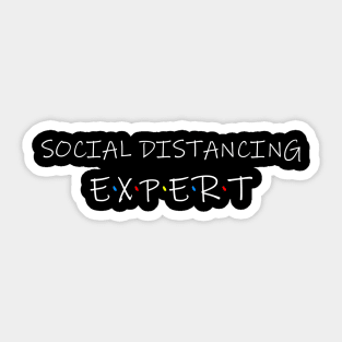 Social Distancing Expert Sticker